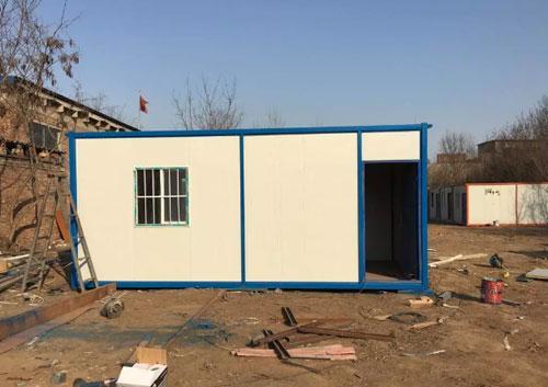 彩钢板集装箱活动房图