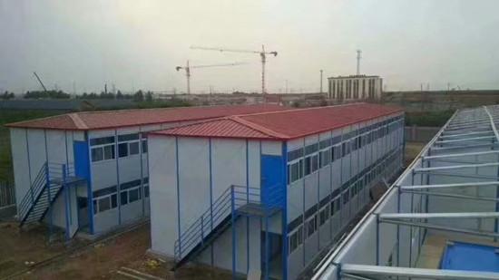 双层四坡五级=脊活动板房图