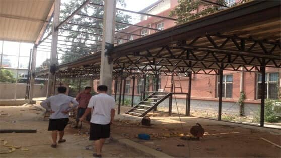 轻钢组合活动房室内框架图