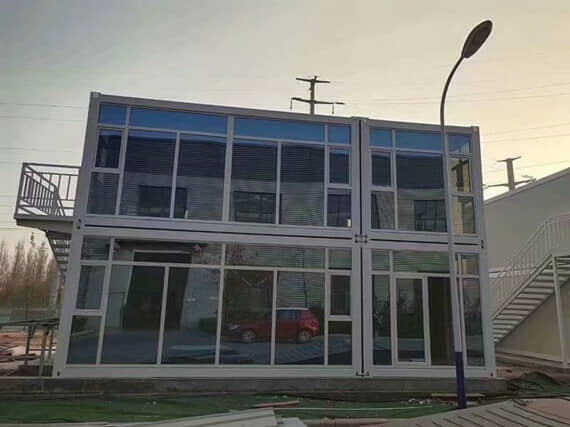 墨竹工卡县打包式集装箱活动房外形图