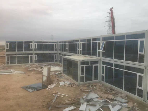 二层打包式集装箱活动房图