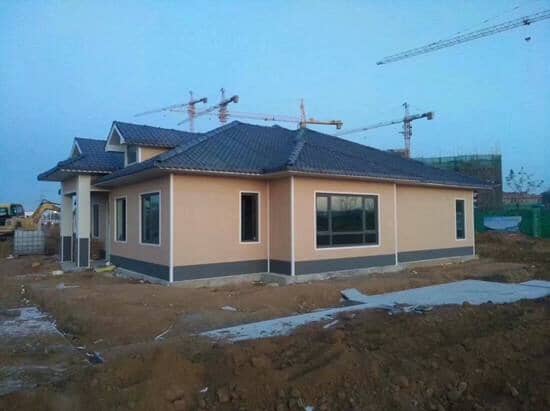 轻钢金属雕花板活动房图