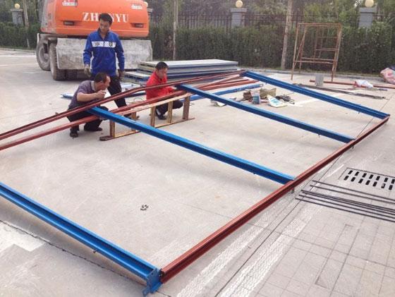 安装活动房钢骨架图