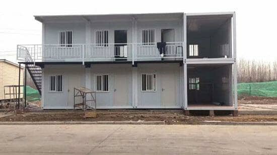 上下各4间工地住人集装箱活动房