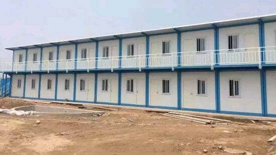 蓝色二层拆装式集装箱活动房