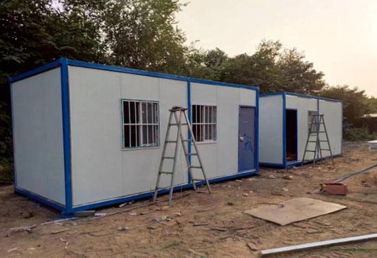 6米面开门开窗的预制集装箱活动房图