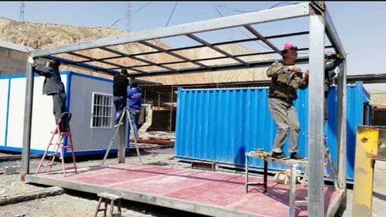 拉萨林周县拼装式集装箱活动房图片案例