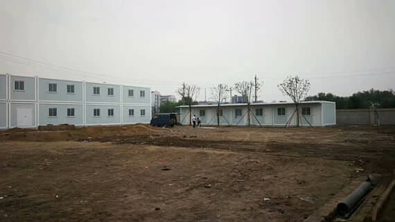 打包集装箱活动房背面图