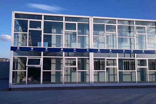 打包式集装箱活动房正面图