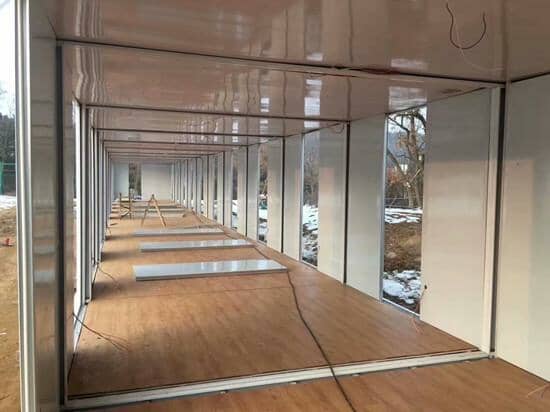 拼装式箱房木纹地板图