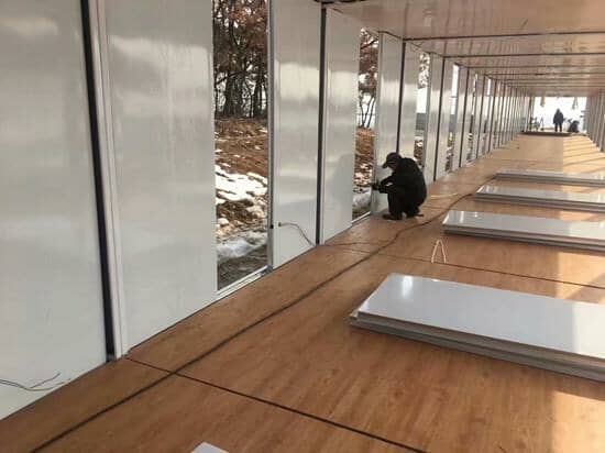 拼装箱房安装线路图