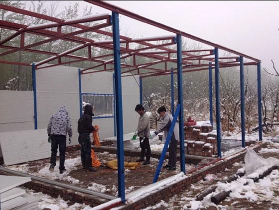 安装活动房地槽图