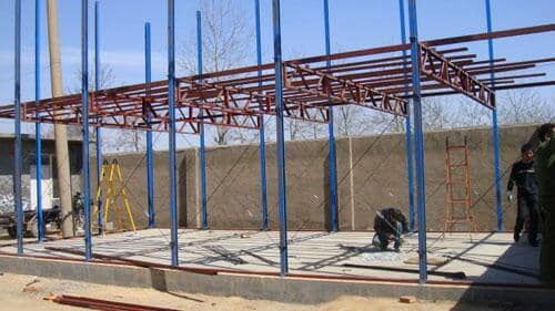 雅致活动房钢骨架每平米的承载力为150公斤