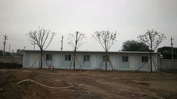 一层打包集装箱活动房正面图