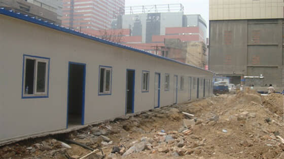 彩钢活动房后面图