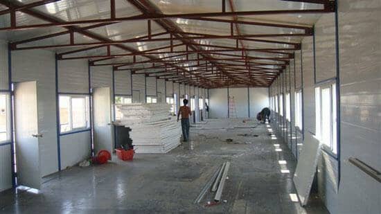 彩钢板房室内图