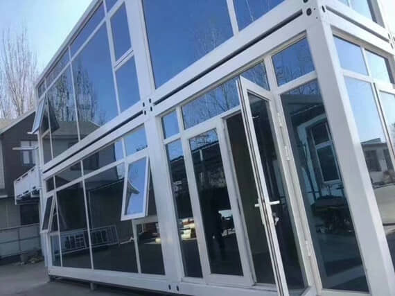 打包集装箱活动房门窗开启图