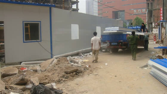 彩钢活动房顶板图