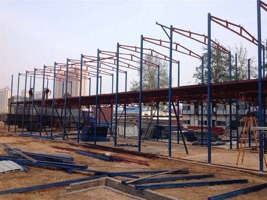 活动板房框架图