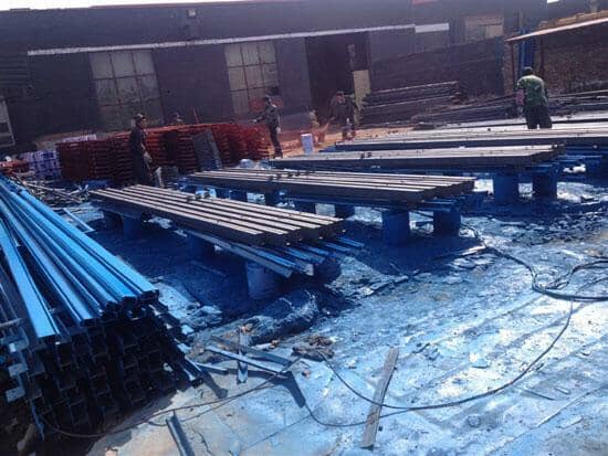 拉萨K式活动房钢骨架图片