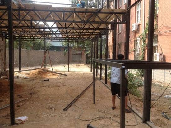 二层转弯式活动房楼梯图片大全