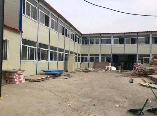 二层彩钢活动板房整体图