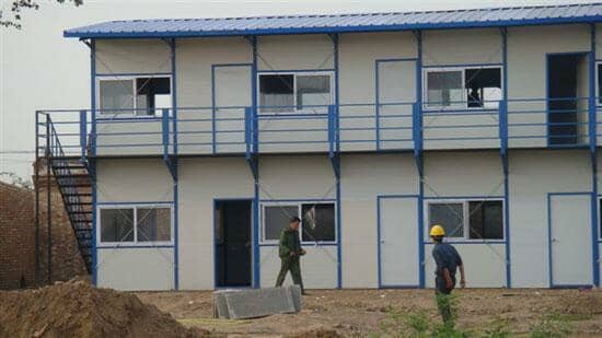 拉萨达孜区K式彩钢板房图片案例