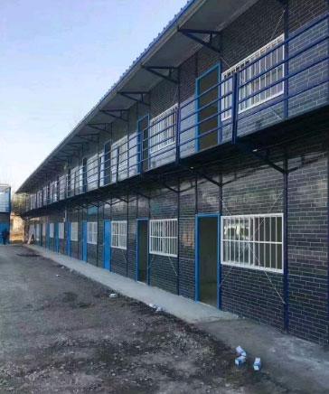 砖纹色彩钢活动板房图