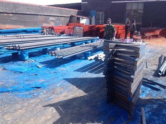 拉萨K式活动房钢骨架图片