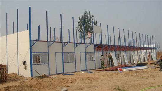 拉萨达孜区K式彩钢板房图片案例