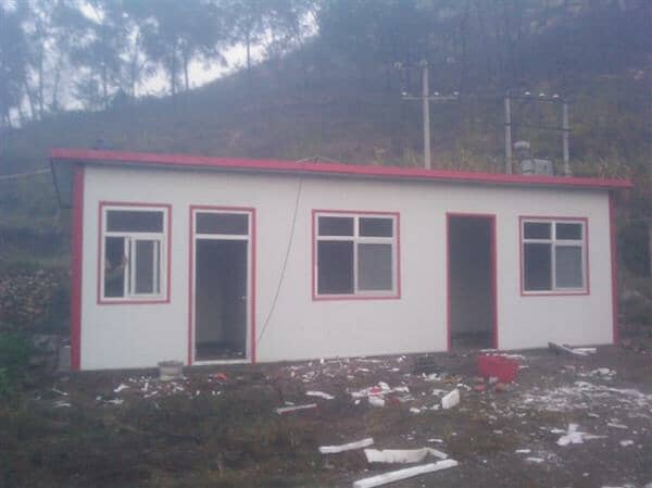 单坡型彩钢活动房图