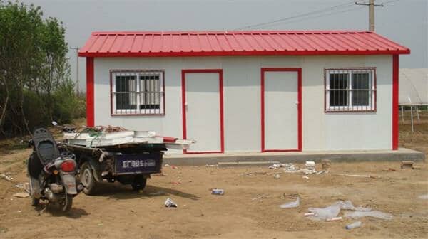 双坡型彩钢活动房图