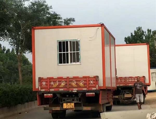 彩钢板集装箱式活动房图