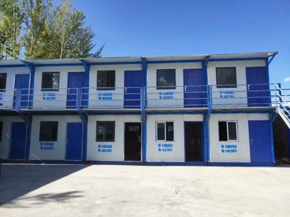 折叠集装箱活动房正面图