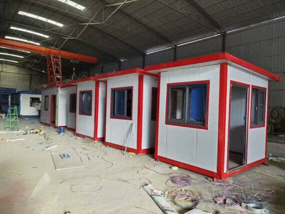 彩钢活动房侧面图