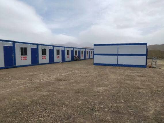 折叠式集装箱活动房侧面图