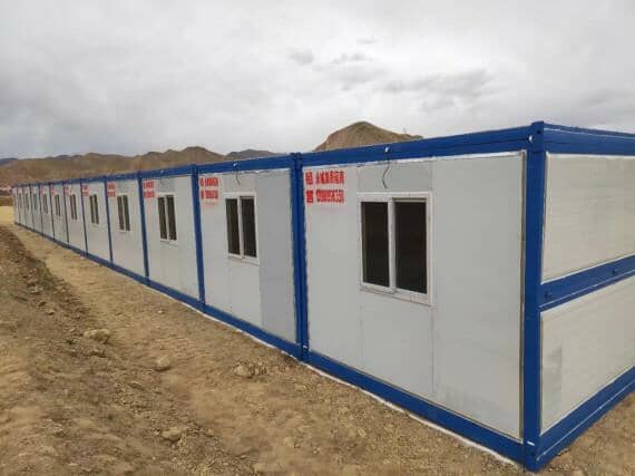 折叠式集装箱活动房背面图