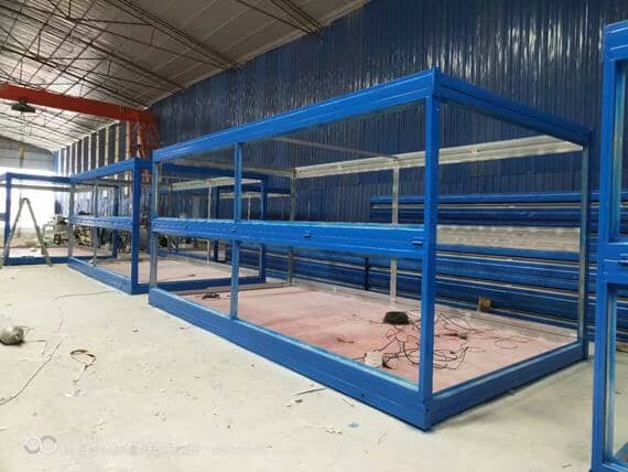 折叠集装箱活动房整体框架图