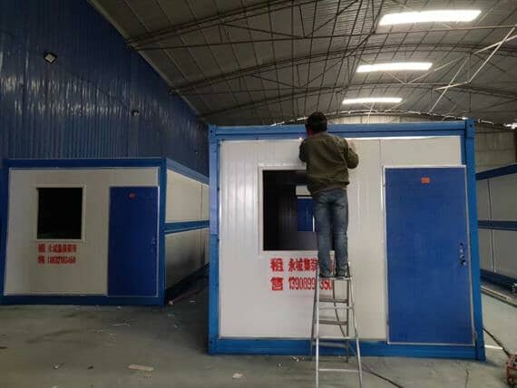 西藏折叠集装箱活动房图